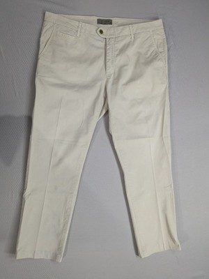 Teleria Zed Men's Pleated Chino Pants 36x26 MADE IN ITALY