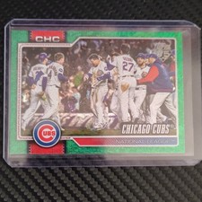 Topps 2026 Series 1 Green Parallel #320 Chicago Cubs Serial Numbered /99 Card
