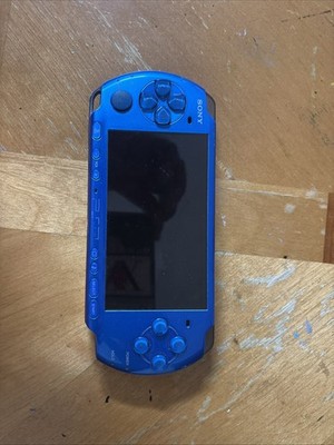 Sony PSP 3000 Japanese Vibrant Blue - Tested Working Bad r button  