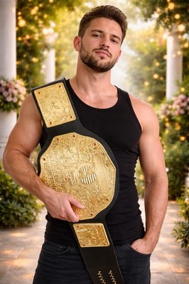 WWE WORLD HEAVYWEIGHT BIG GOLD CHAMPIONSHIP BELT 2MM BRASS ADULT SIZE