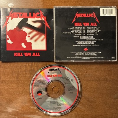 Metallica CD Kill Em All ORIGINAL 60766-2 EXTRA TRACKS Am I Evil Blitzkrieg RARE