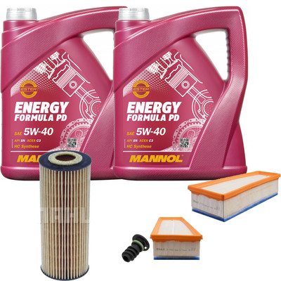 MAHLE Inspektionspaket 10 L MANNOL Energy Formula PD 5W-40 für Mercedes E-Klasse