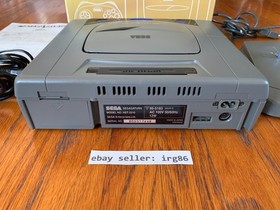 Sega Saturn HST-0004 gray Japanese console system complete in box + Virtua Stick