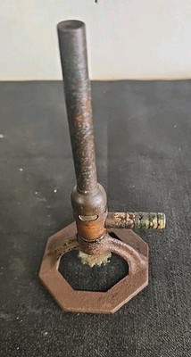 Vintage Cast Iron and Brass BUNSEN BURNER