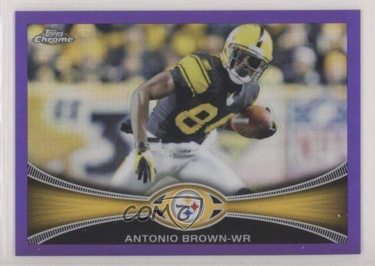2012 Topps Chrome Retail Purple Refractor 247/499 Antonio Brown #106 rp9