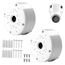 2 Pack Dome Camera Junction Box,Security Camera Bracket,CCTV IP Surveillance 