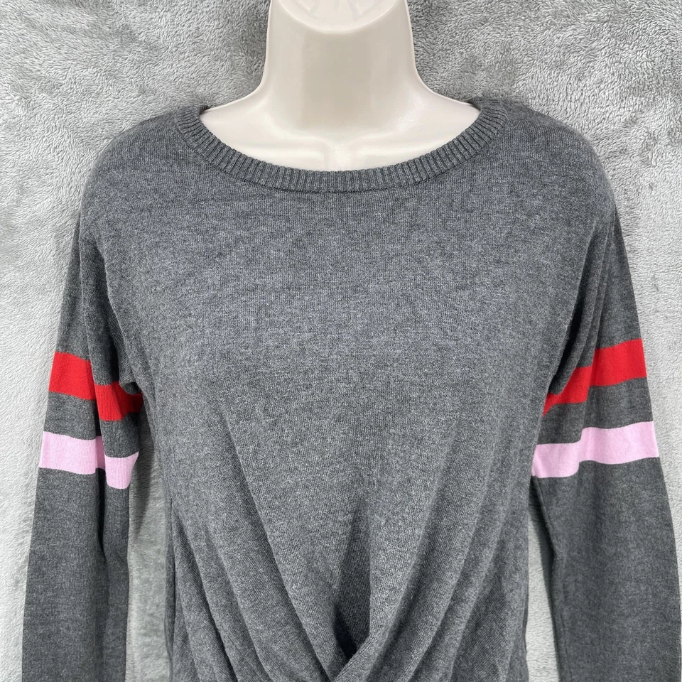Suéter Blush & Bloom Preppy Mujer Deportivo a Rayas Pullover Normcore Top Talla S Foto 4 de 4