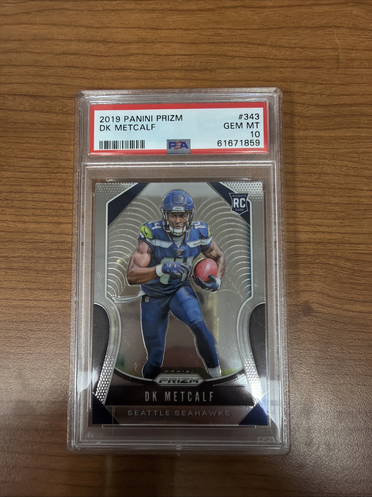 2019 Panini Prizm - Rookies DK Metcalf #343 (RC) PSA 10