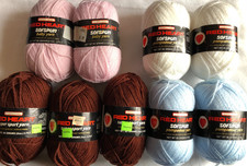 VINTAGE LOT- RED HEART SUPER SPORT OR SOFSPUN YARN