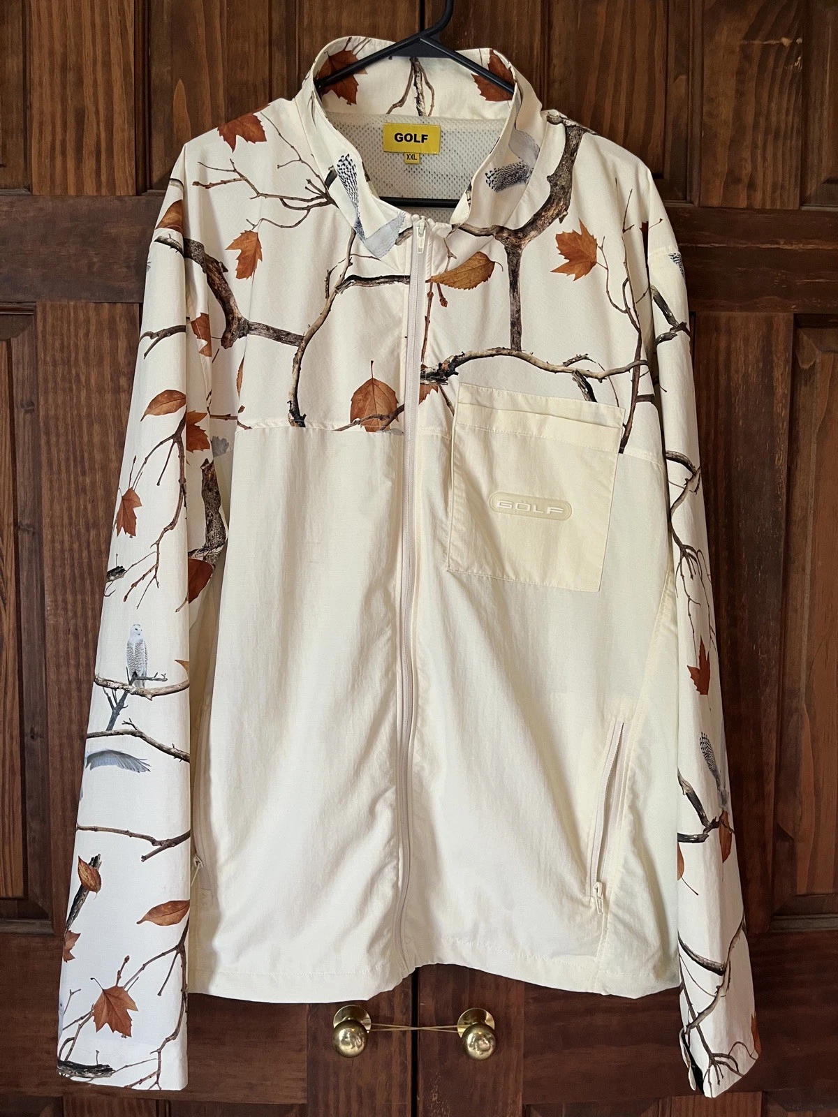 Golf Wang Snow Camo Owl Windbreaker Jacket Size XXL