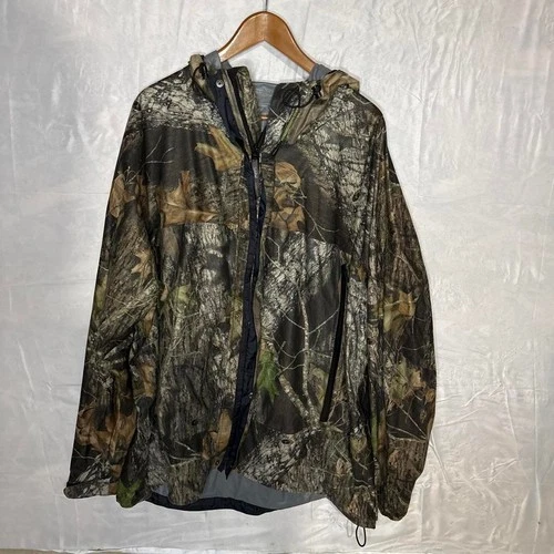 Field and Stream Camo Rain Jacket Hooded Hunting Jacket Leaf Bark Camo - product listing photo