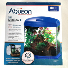 Aqueon LED MiniBow 1 - Blue - 1 gal AAQ100543586 Used, clean 