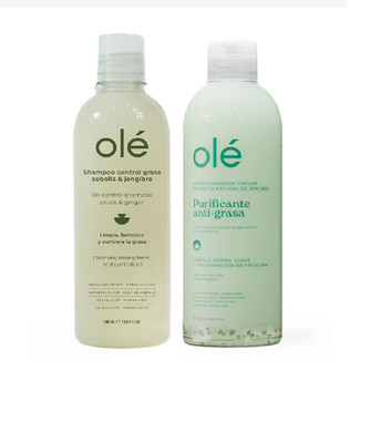 OLÉ Ginger Shampoo & Conditioner Set   Hair Care Duo with Ginger & Celery Extrac