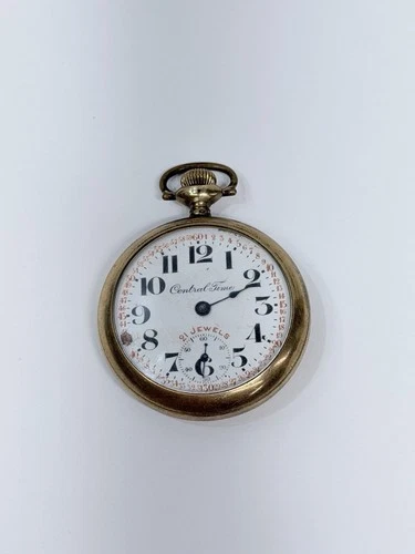 Rare Central Time Antique Elgin Pocket Watch 294 7-21 jewels Parts