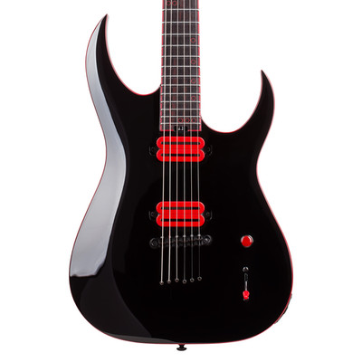 Schecter Sunset-6 Red Dawn Electric Guitar - Gloss Black