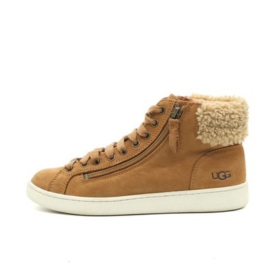 UGG Damen F27020E Sneaker Hellbraun Leder High Top Classic High-Top EU 38.5