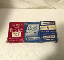 Chrysler 302 Advertising Vintage Pre-1970 Plastic-coated Playing Cards Deck