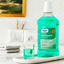 Equate Antiseptic Mouthwash, Green Mint, 1.5L, Bad Breath  Plaque Control