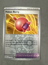 Pokemon TCG * SV Prismatic Evolutions * 111/131 Haban Berry C REVERSE HOLO * NM