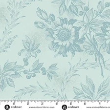 Sewing Bird By Laundry Basket Quilts For Andover- Sky Embroidery  #1603-B