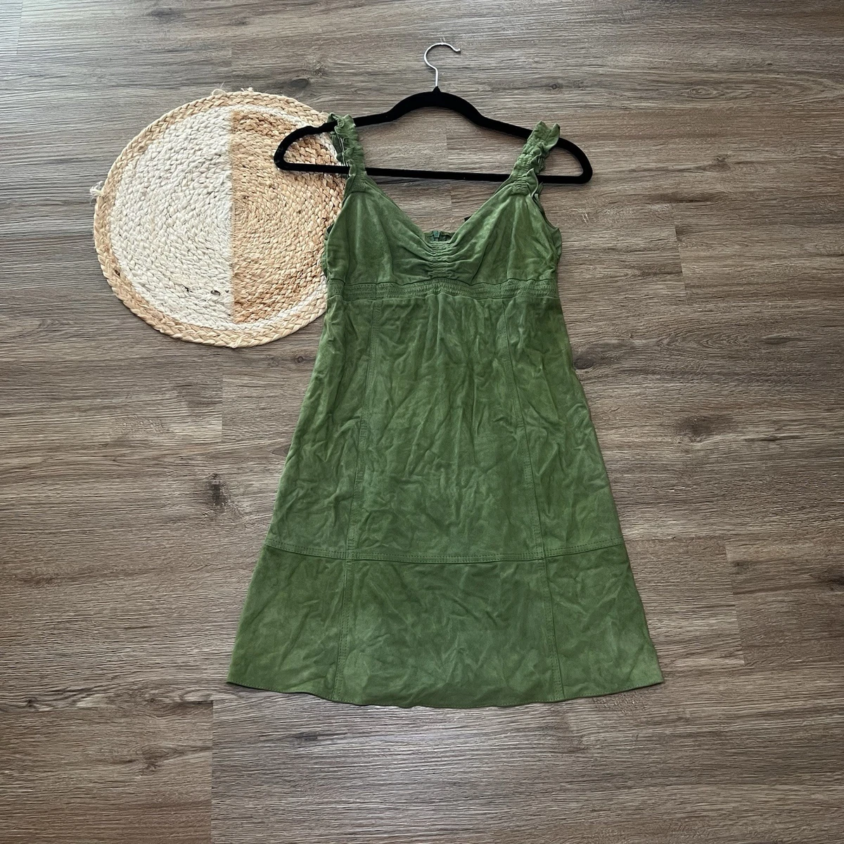 green suede dress Laila Boat Neck Backless Midi Stand up collar v Loft Corduroy Seamed Belted Midi