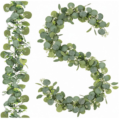Eukalyptus Girlande 2 Stück 1,8m Hängend Blätter