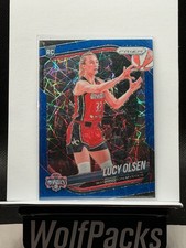 2025 Panini Prizm WNBA - Rookie Lucy Olsen #104 Blue Velocity Prizm (RC)