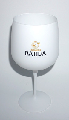Batida Mangaroca Copa Glas Ballonglas matt Weiß Cocktailglas  Nobel  Neu