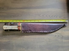 Custom Made Rams Horn Bowie Knife w/Custom Made Sheath