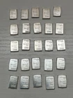 Lot of 25 x 1-Gram SILVER  999 PURE Valcambi Combibar Swiss Bullion