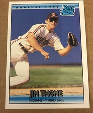 1992 Donruss - Rated Rookie Jim Thome #406
