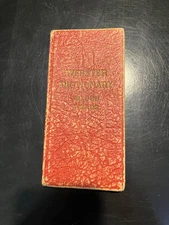 VINTAGE Antique 1924 Webster Pocket Dictionary 40,000 Words