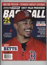 Athlon Sports 2017 MLB Preview Red Sox Preview Mookie Betts Baseball Magazine