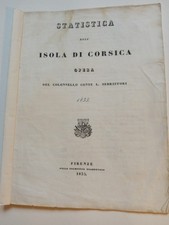 Corsica Island Statistics, 1835