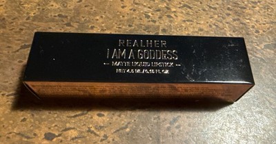 REALHER. I Am A Goddess. Dark Plum. Matte Liquid Lipstick. .15 Fl Oz. NIB