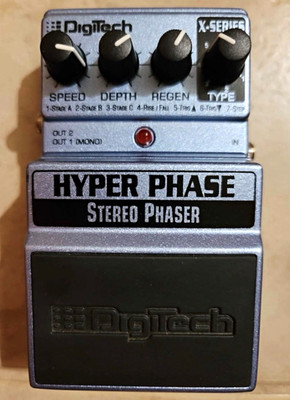 DigiTech XHP X-Series Hyper Phase Stereo Phaser Digital Guitar Effects Pedal