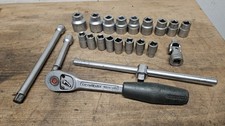 Dowidat Steckschlüssel Satz mit Ratsche / Knarre 1/2 Zoll, gebraucht