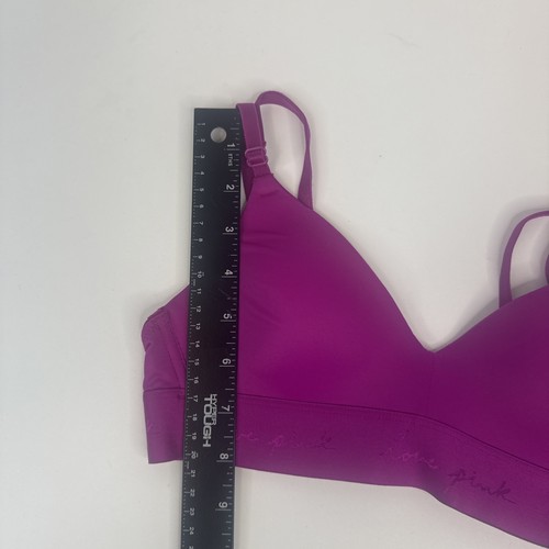 Victoria's Secret Pink Wear Everywhere Lightly Lined Wireless T-Shirt Purple 32A - Picture 7 of 10