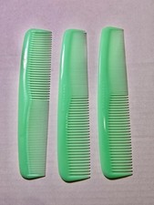 Vintage Unbreakable Mint Green Nylon Hair Dressing 8 Inches Set of 3