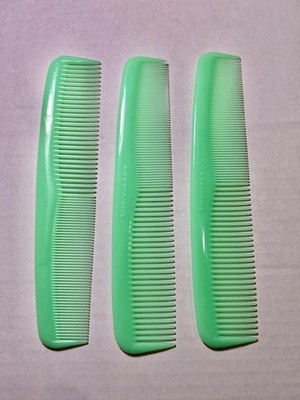 Vintage Unbreakable Mint Green Nylon Hair Dressing 8 Inches Set of 3