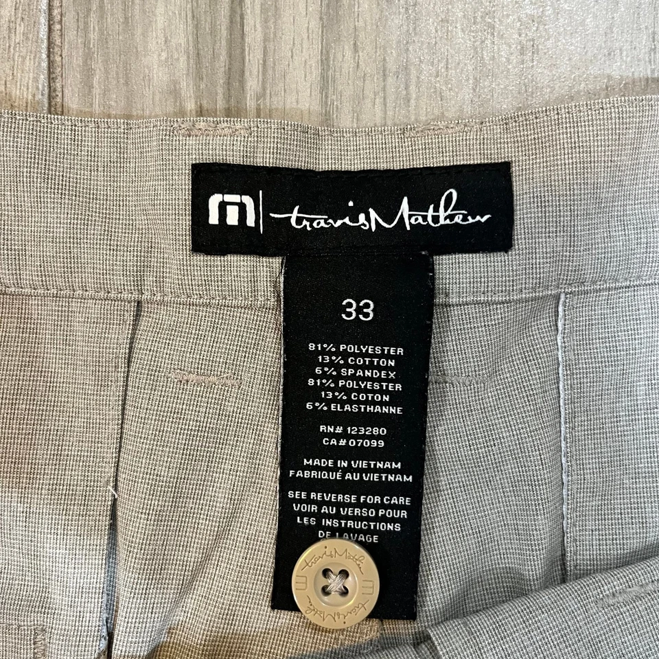 Travis Mathew Men's Chino Golf Shorts Size 33, Khaki color  - Image 3 of 3