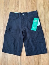 NWT Lee Boys Relaxed Fit Adjustable Waist Straight Leg Shorts -Size 6