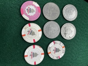 8-Donald Trump Taj Mahal Plaza Casino Chips & Tokens Atlantic City