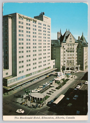 The MacDonald Hotel, Jasper Avenue, Edmonton Alberta Canada 4x6 Postcard