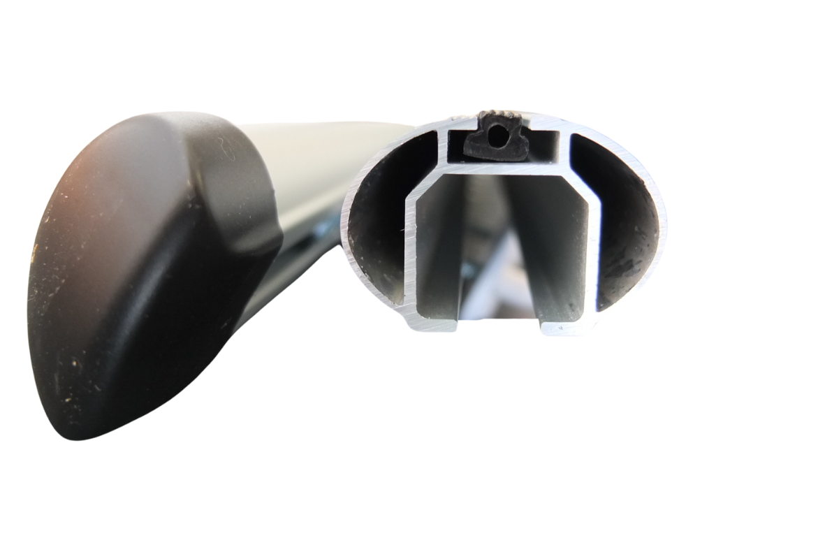 OMAC Barre Portapacchi In Alluminio Per VW T5/T6 (2003-2024) - 75kg, 3 Pezzi Con Serratura - Compatibili Box E Bici