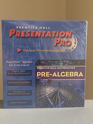 Presentation Pro(Teacher) Pre- Algebra CD-ROM,Prentice Hall-NEW