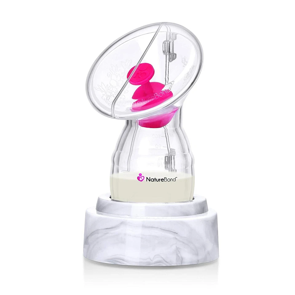 Silicone Breastfeeding Manual Breast Pump Milk Saver Suction All-in-1 - Image 4 of 4