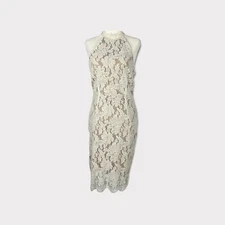 SANS SOUCI LACE LINED SHEATH DRESS