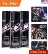 Premium High-Gloss Clear Coat Spray for Plastic, Vinyl, and Rubber - 3-Pack