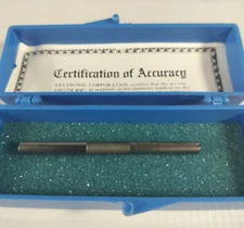 Deltronic .1960 Gage Pin Class X With Certification of Accuracy